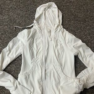 Lululemon Women's Dance Studio Jacket III White Size 10 Reversible FullZip